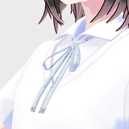 【無料版あり】紐ネクタイ(紐リボン)三色【VRoid衣装】