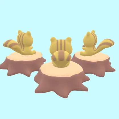 リス(5点)[FBX][unitypackage]