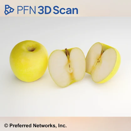 【PFN 3D Scan】青りんご（3点セット）