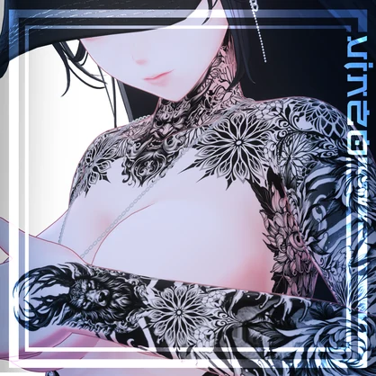 【Misaki-Oni Tattoos海咲】 4k Textures 入れ墨 - テクスチャ