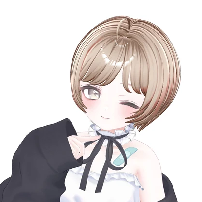 【7 アバター対応】 Short Cut Hair/ショートヘア