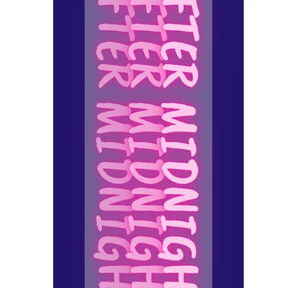 Neon Room Poster ネオンポスター（AFTER MIDNIGHT Pink）