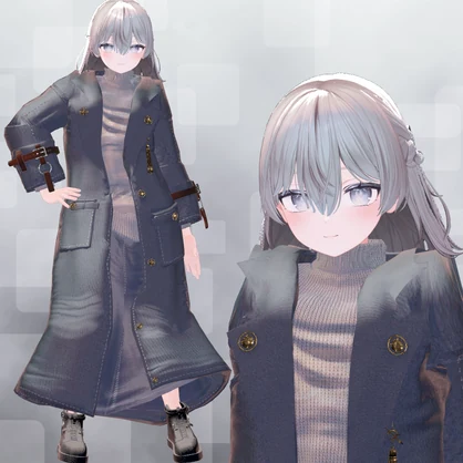 ❄Winter_Navy_Coat✨14アバター対応衣装✨Sioしお/しなの/真冬/イチゴ/エク/ミルフィ/エルシオン/デルタフレア/ネメシス/マヌカ/ミルティナ/ラムネ/ルミナ/ルルネ