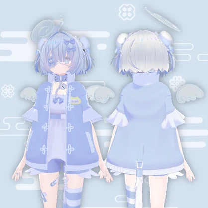 【あのめあ用】デフォルト衣装チャイナ化セット ちゃいなめあ🥟