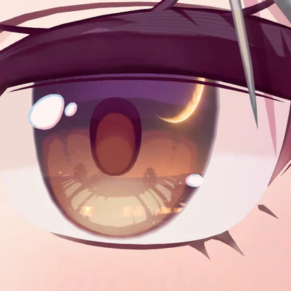 VRChat　瞳テクスチャ　瞳の中のアラビア　ミルティナ対応