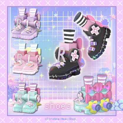 ゆめかわGame💜Over服【15アバター対応】　#UltraNemiNemiShop