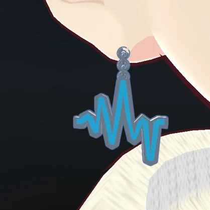 【VRC想定】イヤアクセサリー「イコラリング」 (PhysBone設定済)