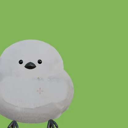 【3Ｄモデル】シマエナガ（VRChat使用可）