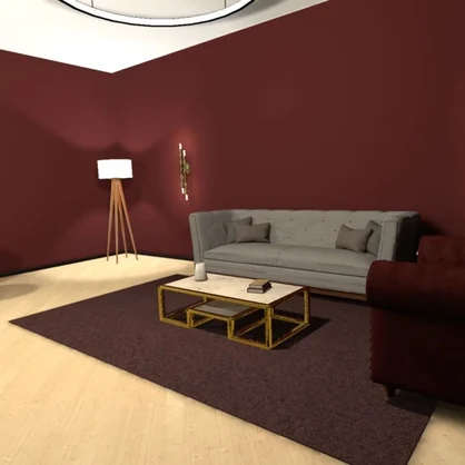 Circular Room and Furniture
