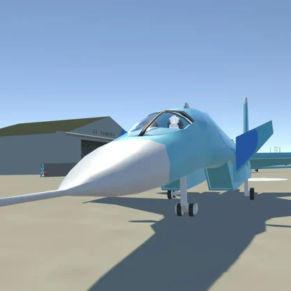 [VRChat想定飛行可能モデル]無料/Free ローポリゴンSu-34戦闘爆撃機[Sacc's Flight V1.8]