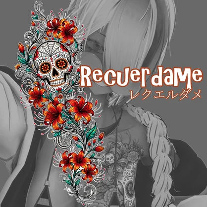 『Recuerdame【私を忘れないで】』メキシカンタトゥーデカール　GSshop