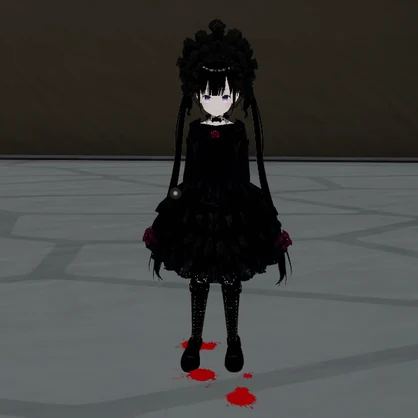 【VRChat想定】血が垂れる(地面衝突判定あり)エフェクト