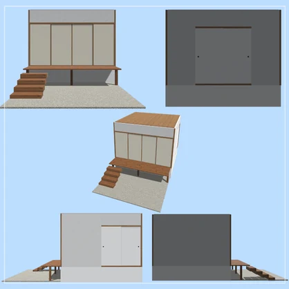 【VRChat想定】和室(縁側+庭付き)モジュラーアセット