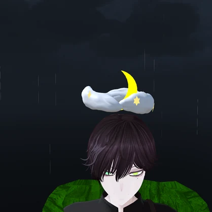 雲と月のヘイロー