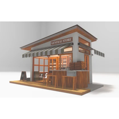 【VRC向け建物アセット】General Store - 雑貨店 -