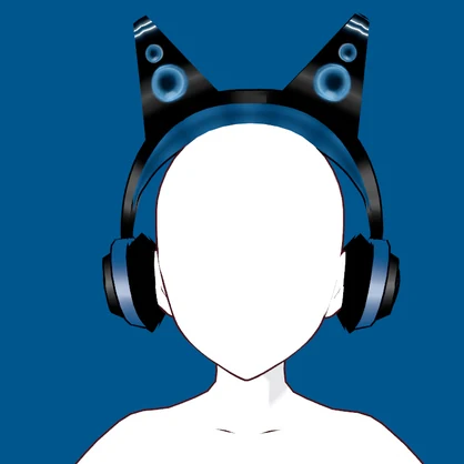 Headphones 🎧 - Vroid Hair Custom Item.