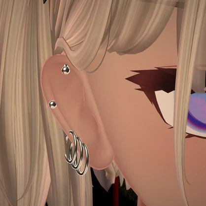 [無料あり]シンプルピアス(simple pierce)[複数アバター対応]