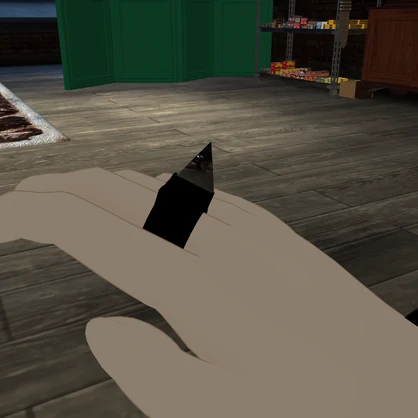 【VRChat】仕込みナイフ展開ギミック搭載指輪
