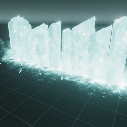 【Unity/VRChat】Ice Wall Spell by Raivo