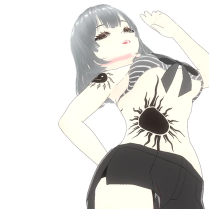 スマイル太陽のVRoidタトゥーデカールセット - 高解像度PNG or ai