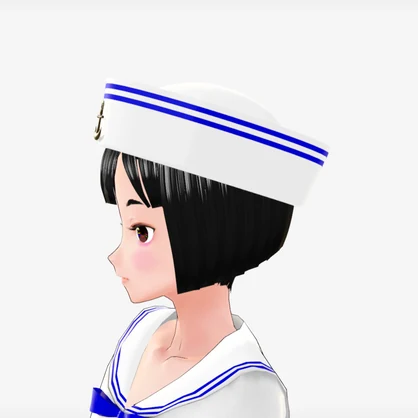[FBX] セーラー帽（ゴブハット／錨）🪙