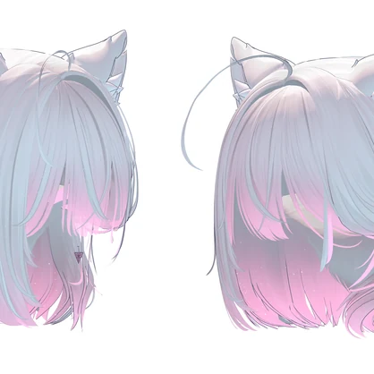 【ねこタイドボブヘア専用】グラデーション&メッシュの変更