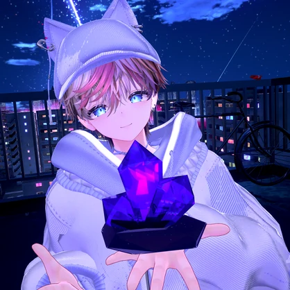 【VRChat対応】宵晶 -Yoishou- クリスタル3Dモデル