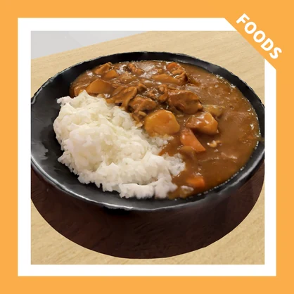 【VRChat向け】カレーライス/curry