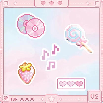 Pixel Hairpin Set V2 〜話すと光るギミック付き〜