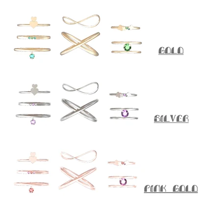 【Milfy＆Chocolat対応】♡Cute_Ring_set♡