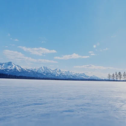 【ワールド・環境】お昼の雪原