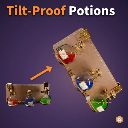 Potion Holder - Liquid Stays Level When You Tilt, 3 Flasks on Your Hip | VRChat