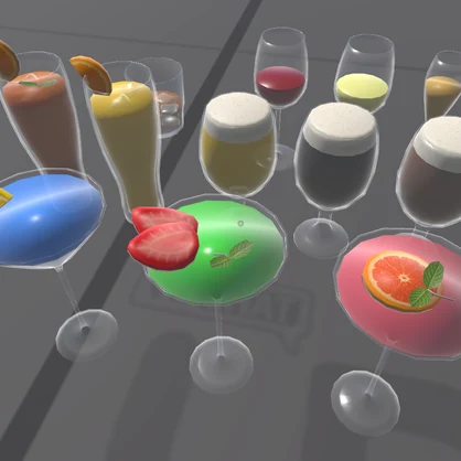 BAR ドリンク&グラス セット (Drink & Glass Set)
