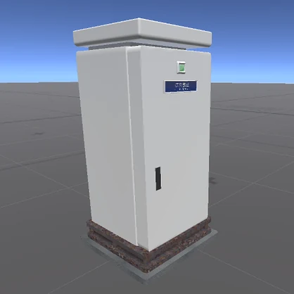 【3D屋外小物】交通信号機用自動起動式発電装置【VRChat向け】