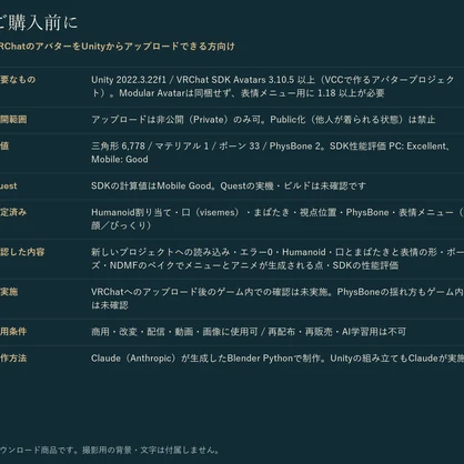 ころんとぬいぐるみクマ｜2頭身の非人型オリジナル3Dアバター 3色 ボタンの目・リボン・表情つき（PC/Quest）｜VRChat