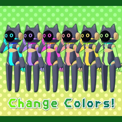 【VRChat向けアバター】ミャロビット - Myarobit【クエスト・モバイル対応】
