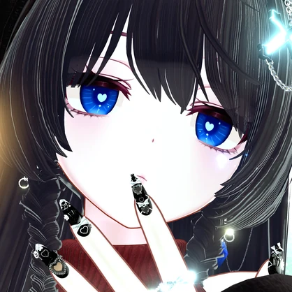 【６アバター対応】Point heart eye texture【10color】