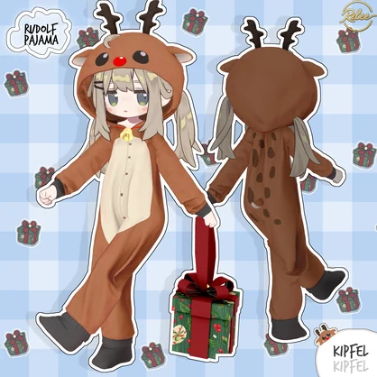 【Plum update】【PB】『Flying Squirrel & Rudolf Pajamas🐹』【13 Avatars】