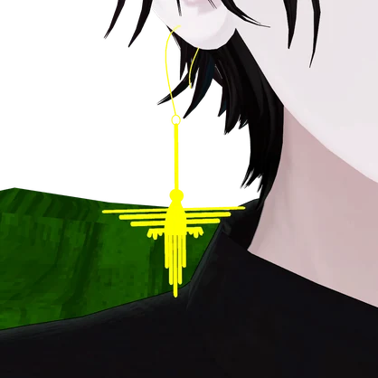 ナスカの地上絵のイヤリング