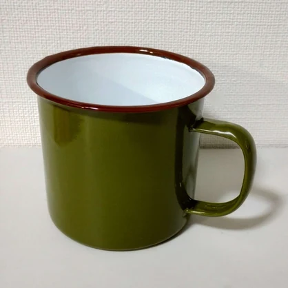 【無料】中国レトロコップ Chinese traditional cup 老式军绿水杯 오래된 중국산 찻잔