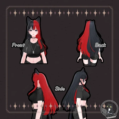 【海咲-Misaki-　専用テクスチャ】K式　ヘアテクスチャ