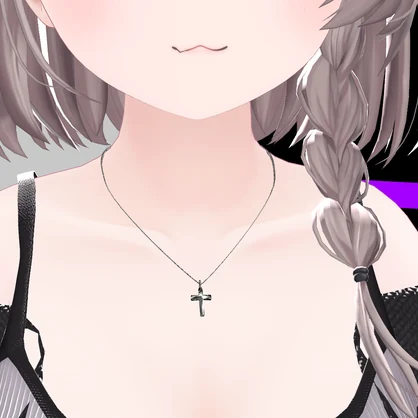 【無料】シンプル十字架ネックレス【海咲対応】