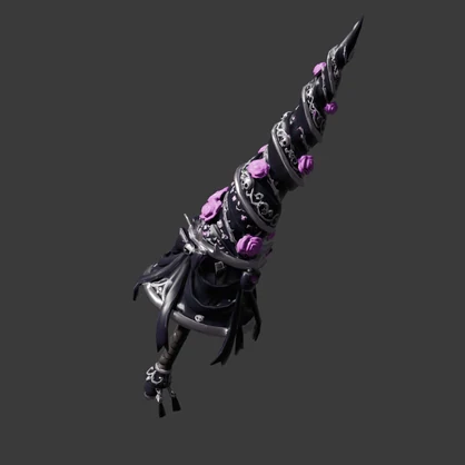 [VRChat Weapon] Gothic Rose Lance / 薔薇と骨の貴族ランス