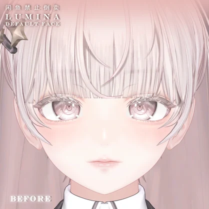【ルミナ】中性メイク ♡ 瞳 ♡ 舌 ♡ テクスチャ ♡ Default face