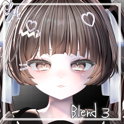 【 かぐや / Kaguya】 Luminous Charm - Eye Texture & Makeup+Blendshape