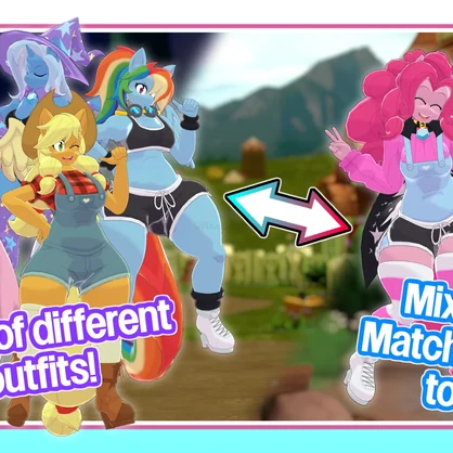 Magical Pony Base [VRChat Avatar]
