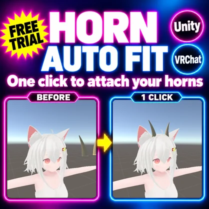 Horn Auto Fit — Attach horns to the top of your avatar's head in one click [VRChat / Unity]