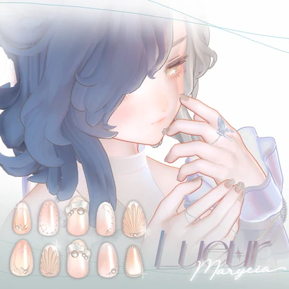 🫧『 Lueur 』VRC用ネイルチップ