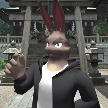 VRChat用「角付き兎獣人青年アバター『ジャカ郎』」