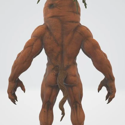 ニンジン怪人の3Dモデル